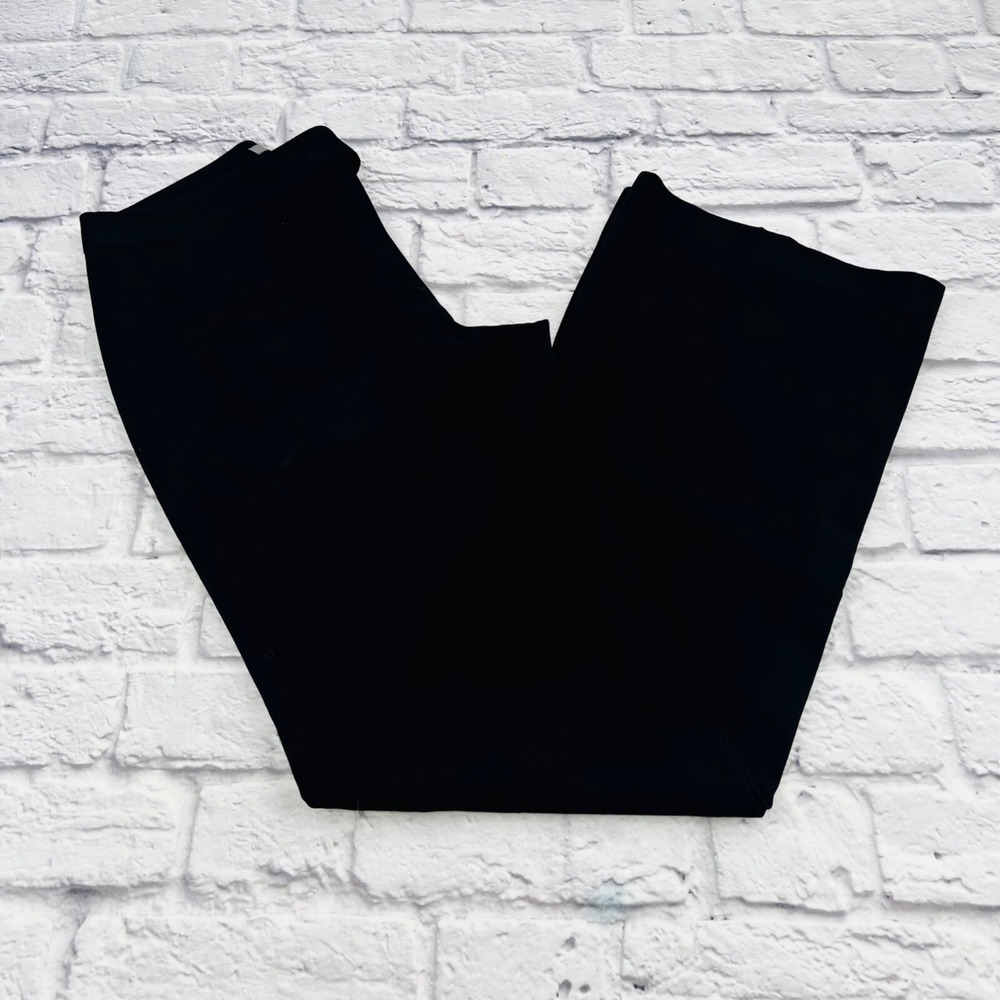 Ann Taylor Black Dress Pants Wide Leg Trousers Size 2 Professional Office Wear